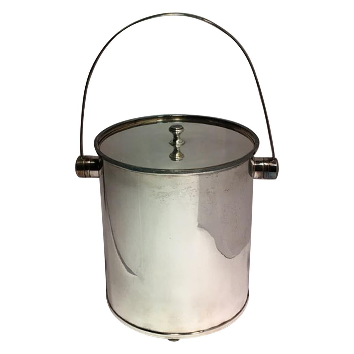 Silverplate Ice Bucket with Handle