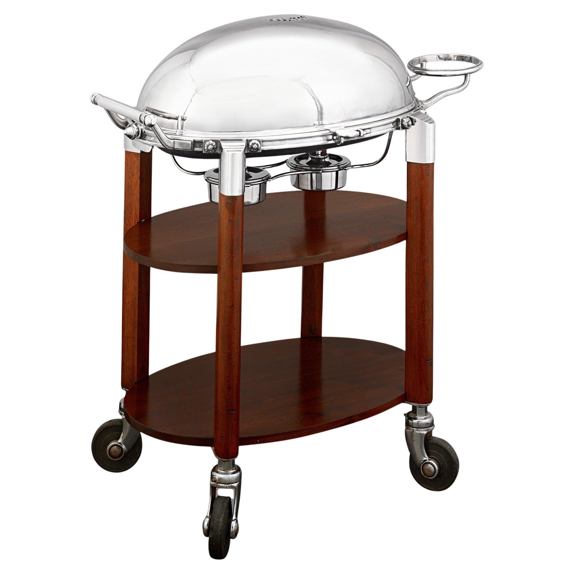 Fleischwagen aus Silberblech von Elkington & Co. im Angebot