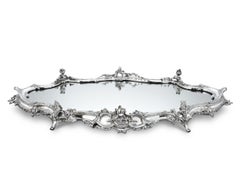 Silverplate Mirrored Centerpiece by Ercuis