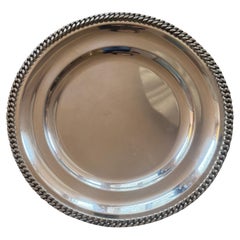 Silverplate platter manner of Jean Despres