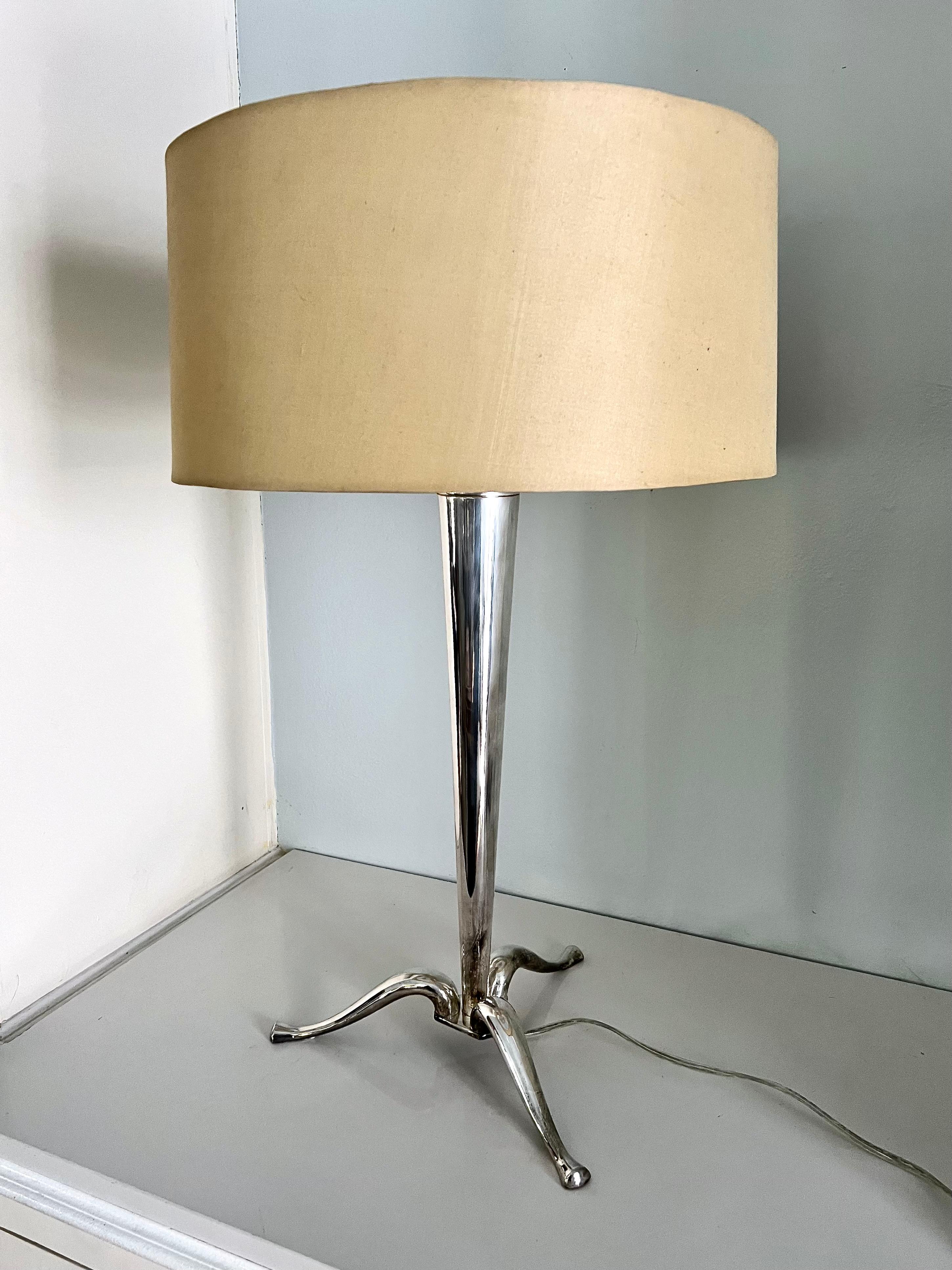 Silverplate Table Lamp For Sale 6
