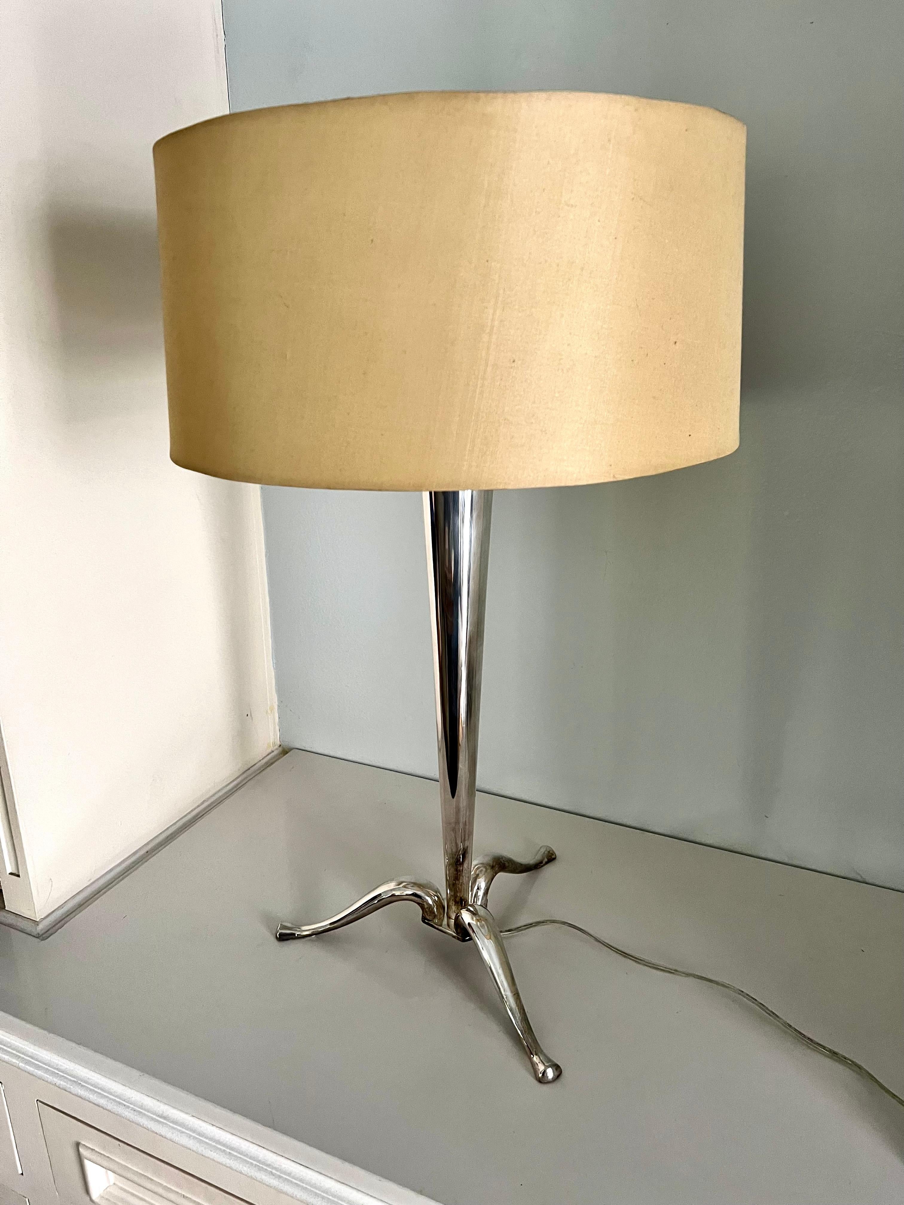 Silverplate Table Lamp For Sale 7