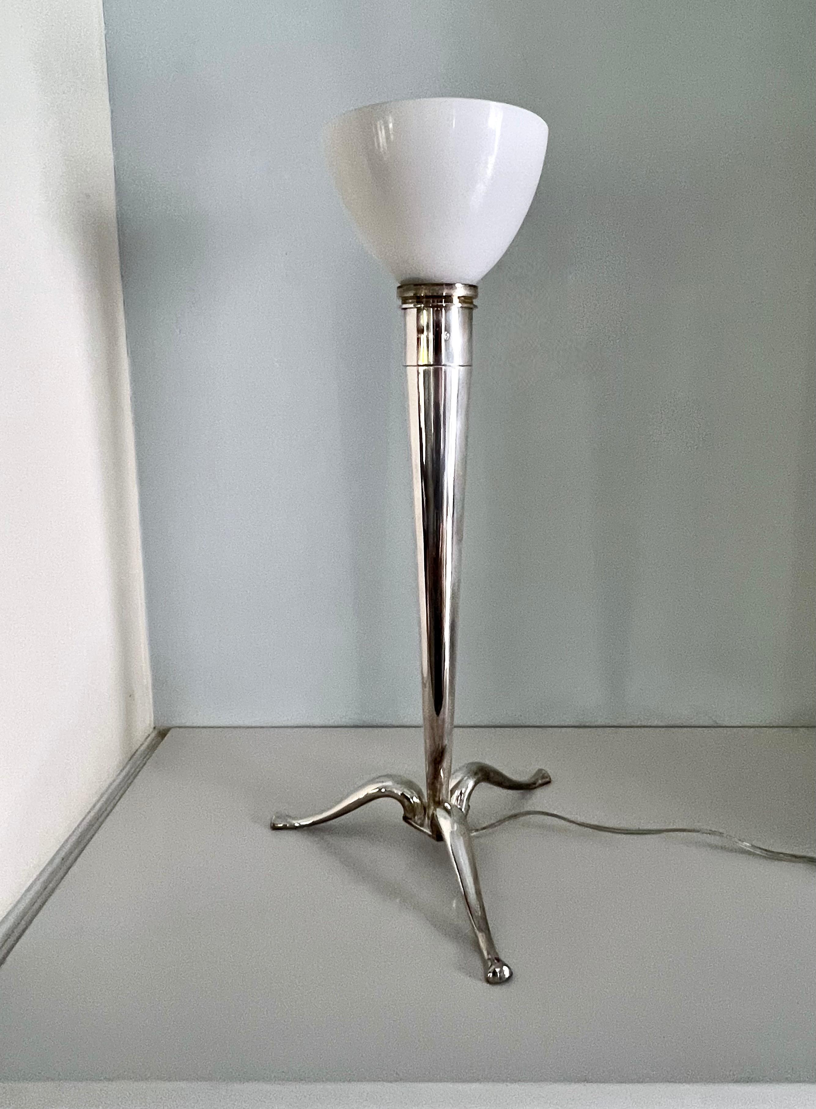Silverplate Table Lamp For Sale 11
