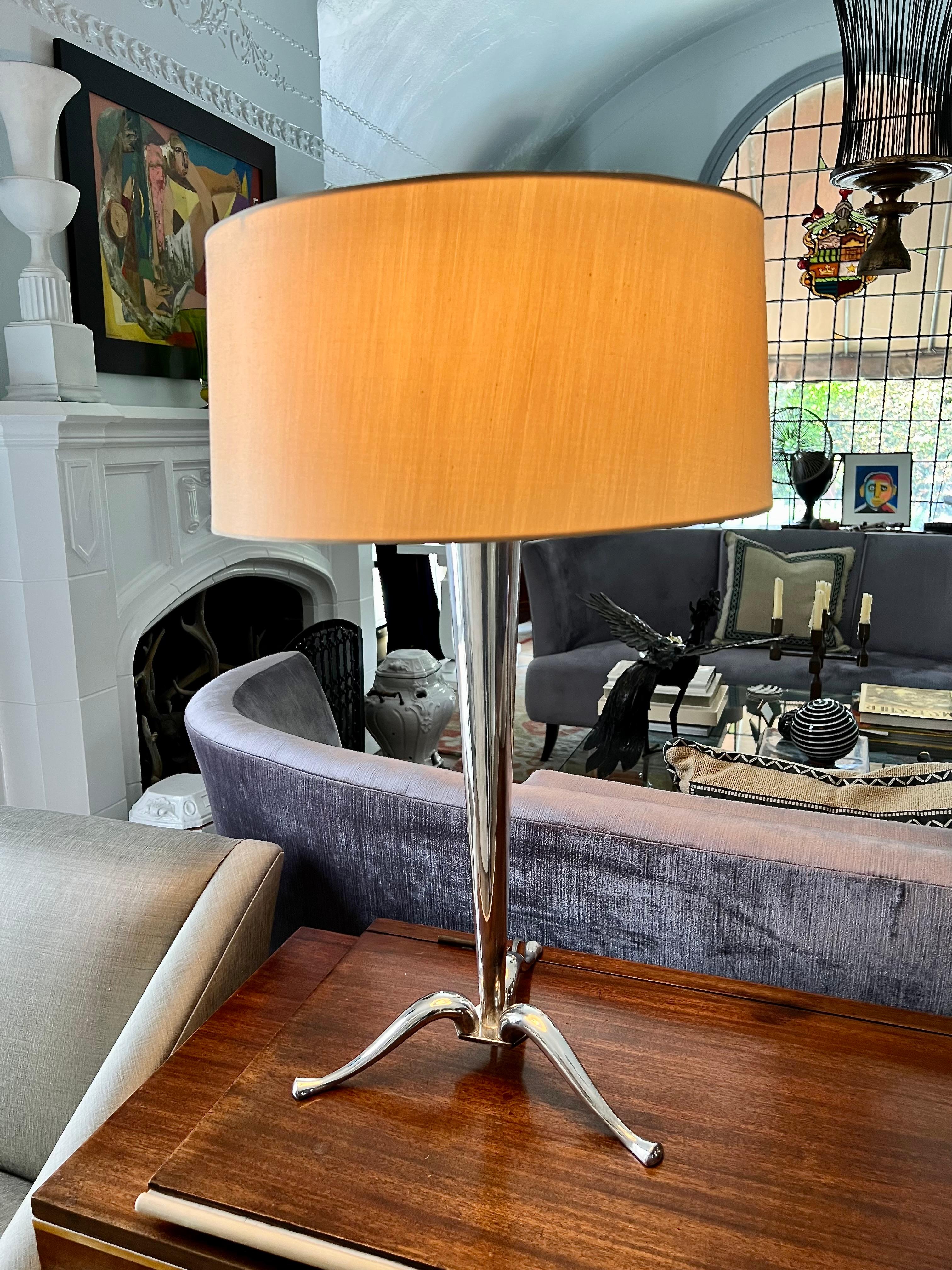 Silverplate Table Lamp For Sale 12