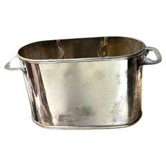 Silverplate Wine/Champagne Ice Cooler/Bucket/Chiller for 1 Lg or 2 Sm Bottles