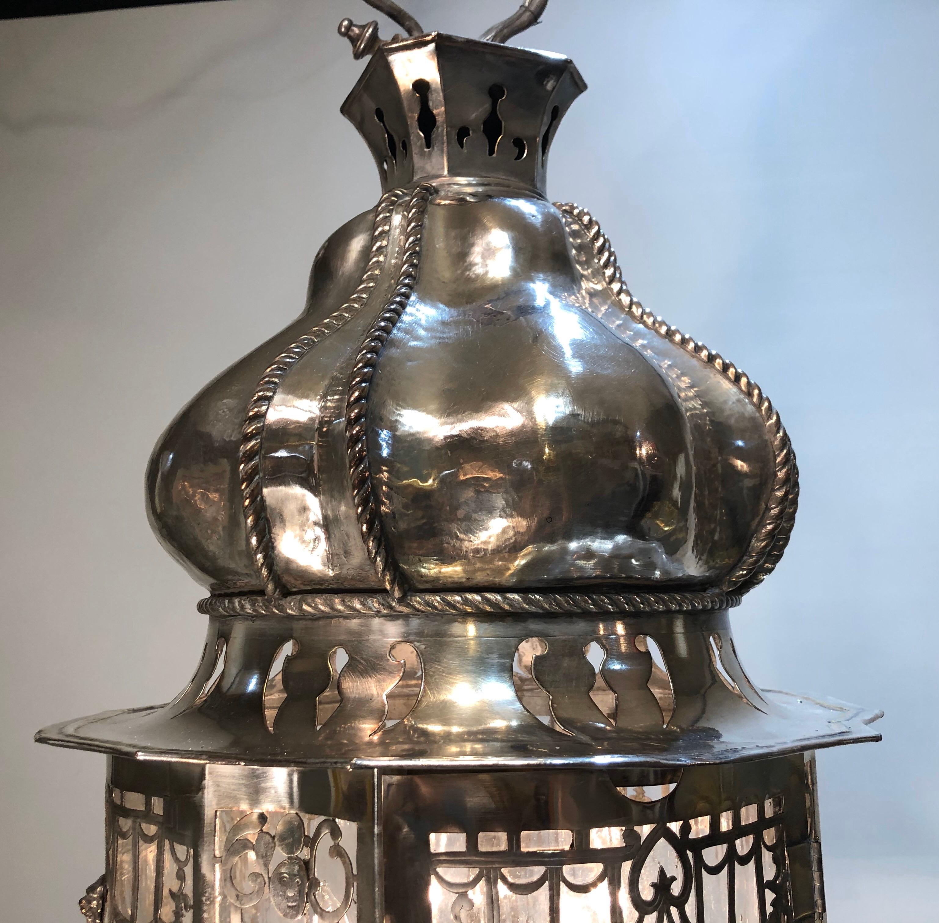 Silverplated Caldwell Lantern For Sale 3