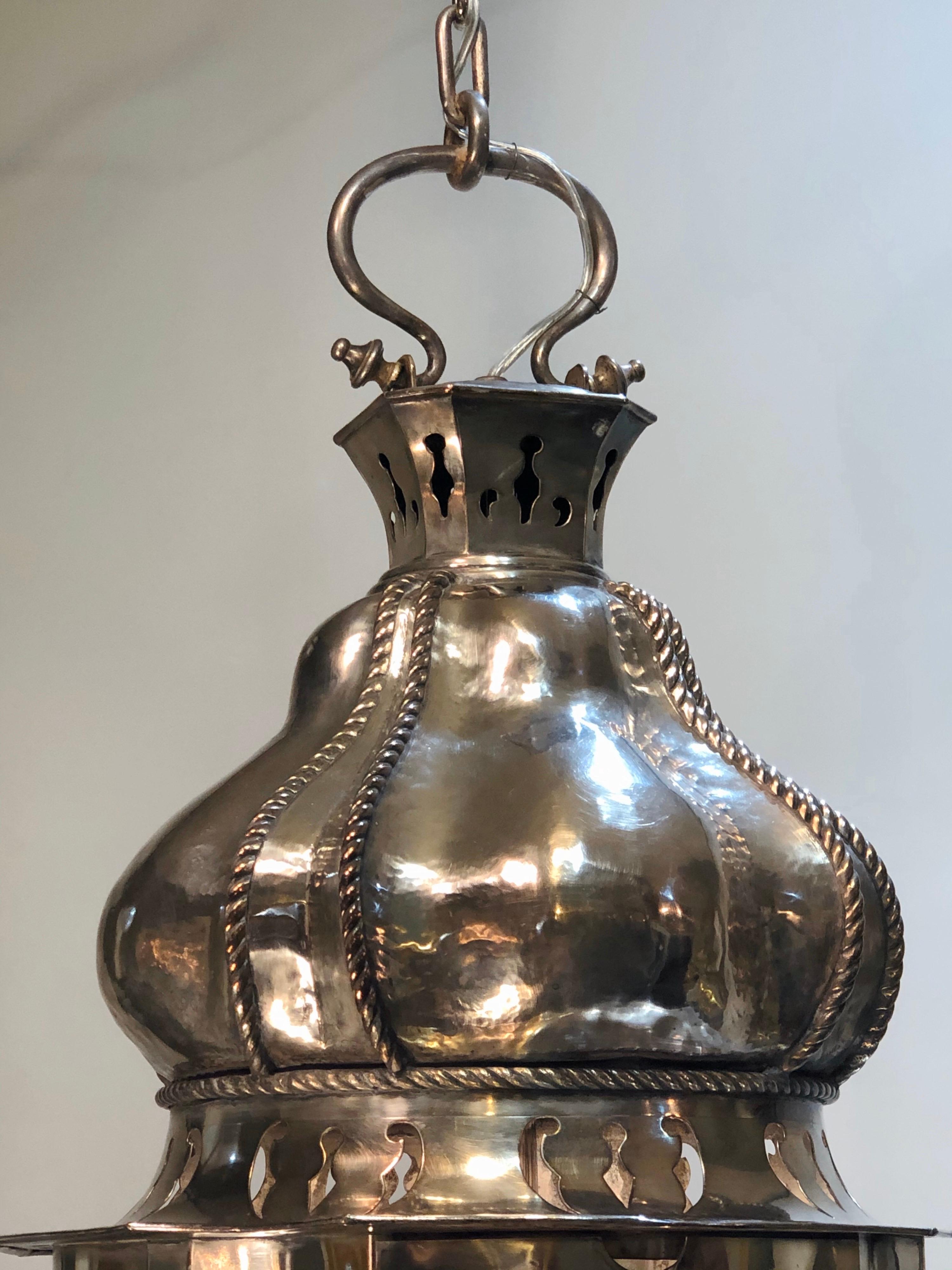 Silverplated Caldwell Lantern For Sale 4
