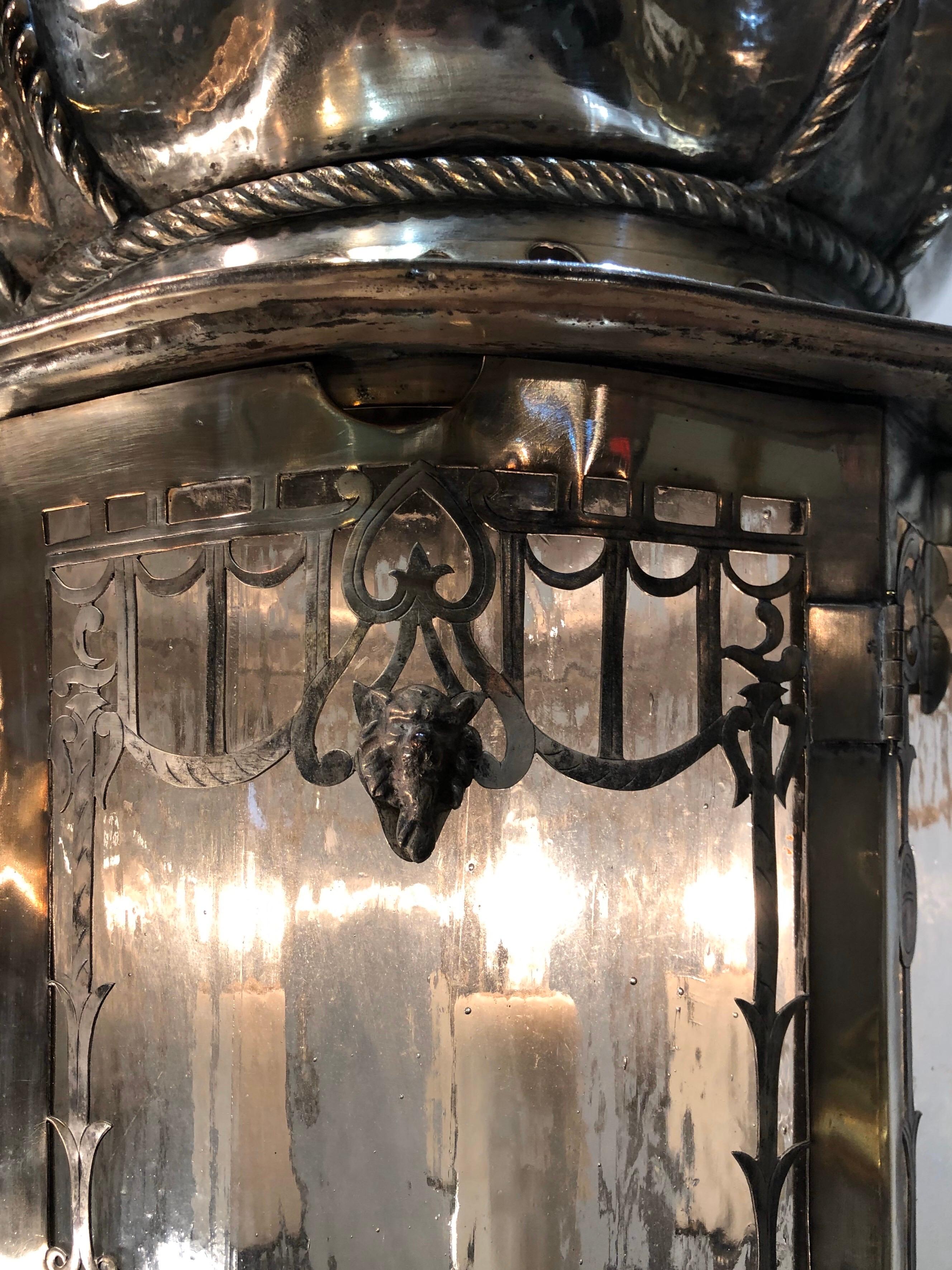 Silverplated Caldwell Lantern For Sale 1