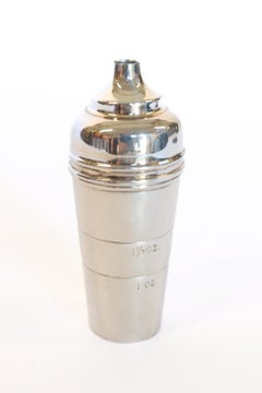 Silverplated cocktail stick holder & Shot measure