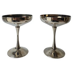 Silverplated Goblets Made in Italy