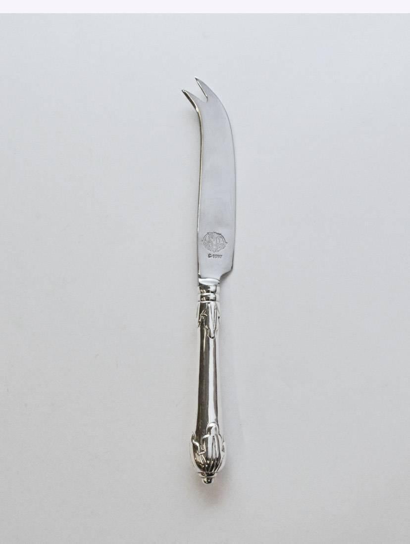 American Silverplated Cocktail Hors D'oeuvre Serving Knife For Sale