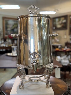 Silverplated Urn, Vintage Ritz Carlton Paris, 25 Inches Tall