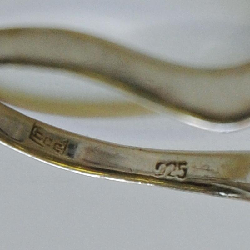 Silverring with a Hook 1950s-1960s Scandinavia In Good Condition For Sale In Stockholm, SE
