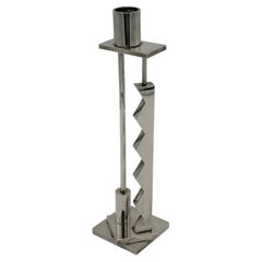 "Silvershade" Candlestick by Ettore Sottsass for Swid Powell