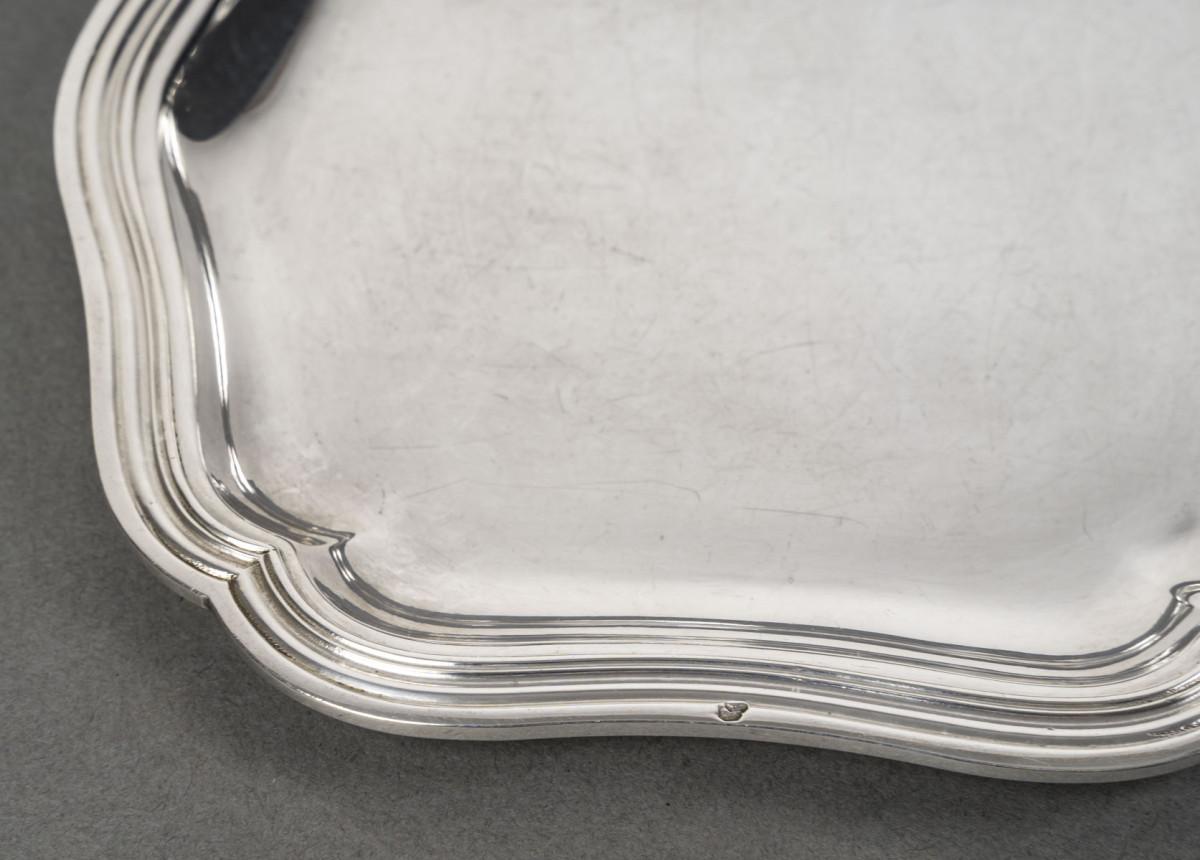 Silversmith Bloch Eschwege - 12 solid silver platters - Louis XV style For Sale 2