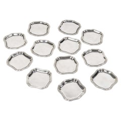 Silversmith Bloch Eschwege - 12 solid silver platters - Louis XV style