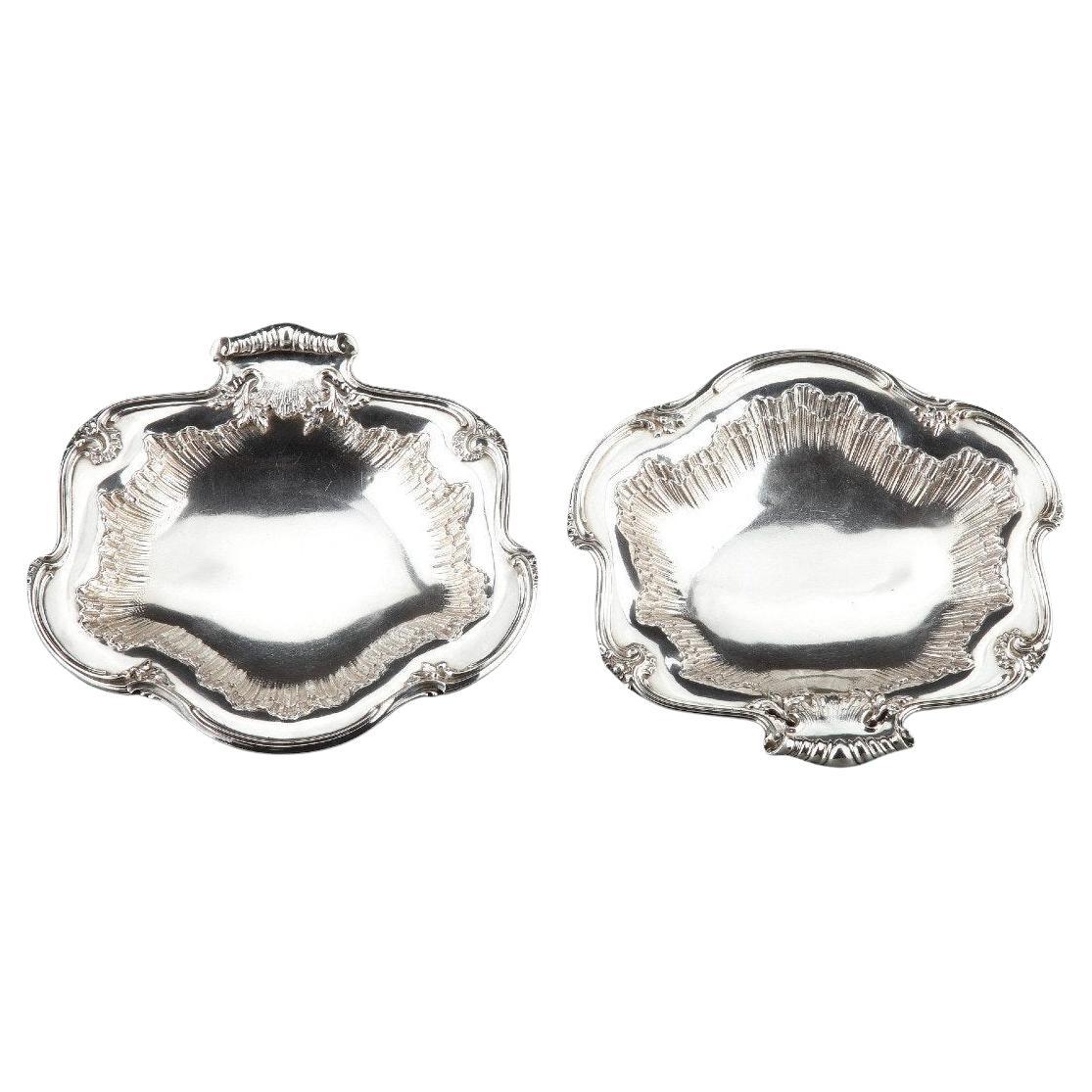 Silversmith Bointaburet - Pair Of Solid Silver Displays From The Late 19th For Sale