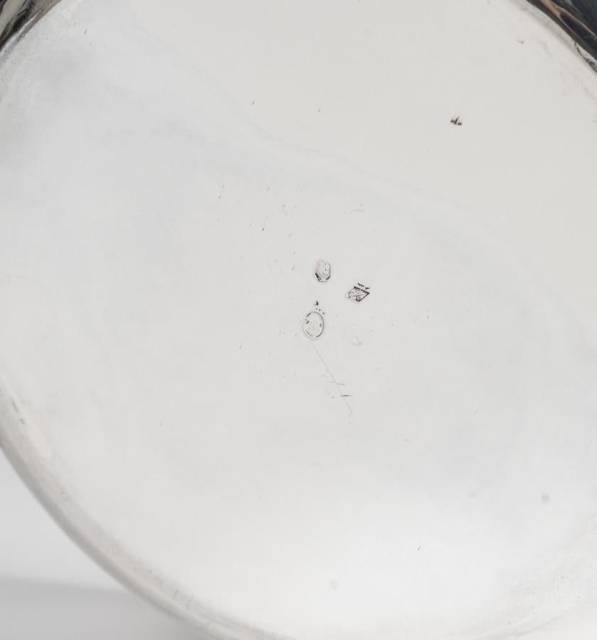 Silversmith BOUILLET - Covered solid silver vegetable dish, 1st Empire period For Sale 7