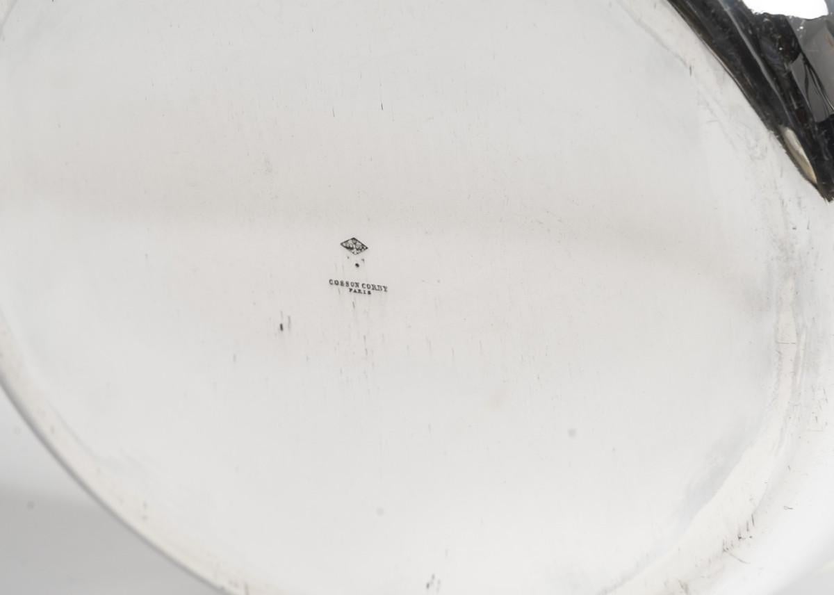 Silversmith BOUILLET - Covered solid silver vegetable dish, 1st Empire period For Sale 9