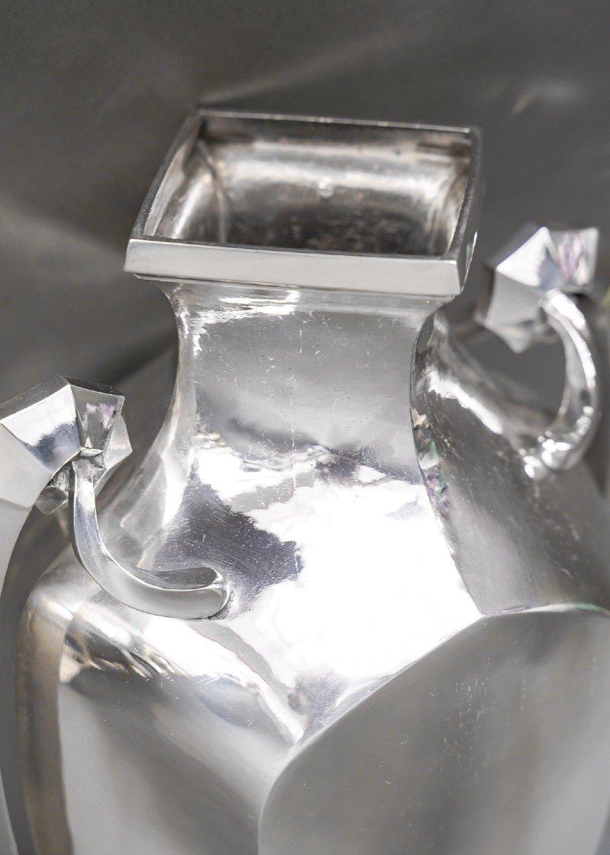Silversmith Boulenger - Art Deco Solid Silver Vase Circa 1925/1930 For Sale 1