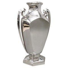 Retro Silversmith Boulenger - Art Deco Solid Silver Vase Circa 1925/1930