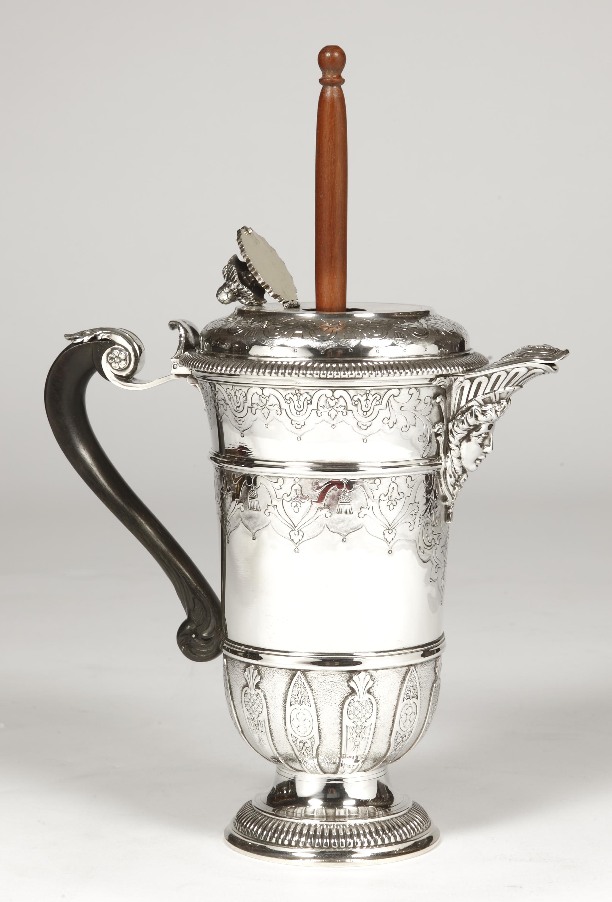French Silversmith Cardeilhac - Chocolate Maker In Sterling Silver End Of XIXth Century For Sale