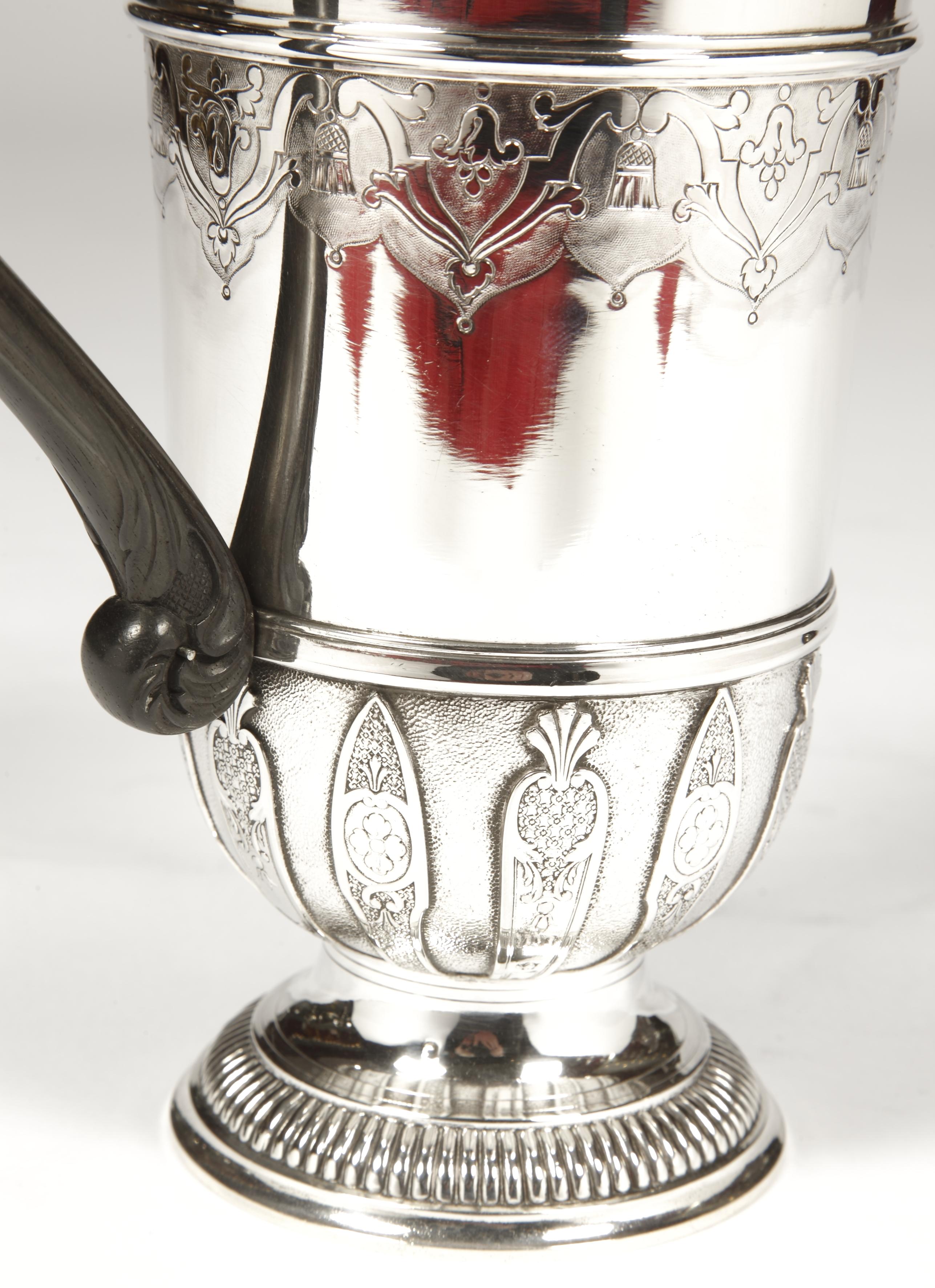 19th Century Silversmith Cardeilhac - Chocolate Maker In Sterling Silver End Of XIXth Century For Sale