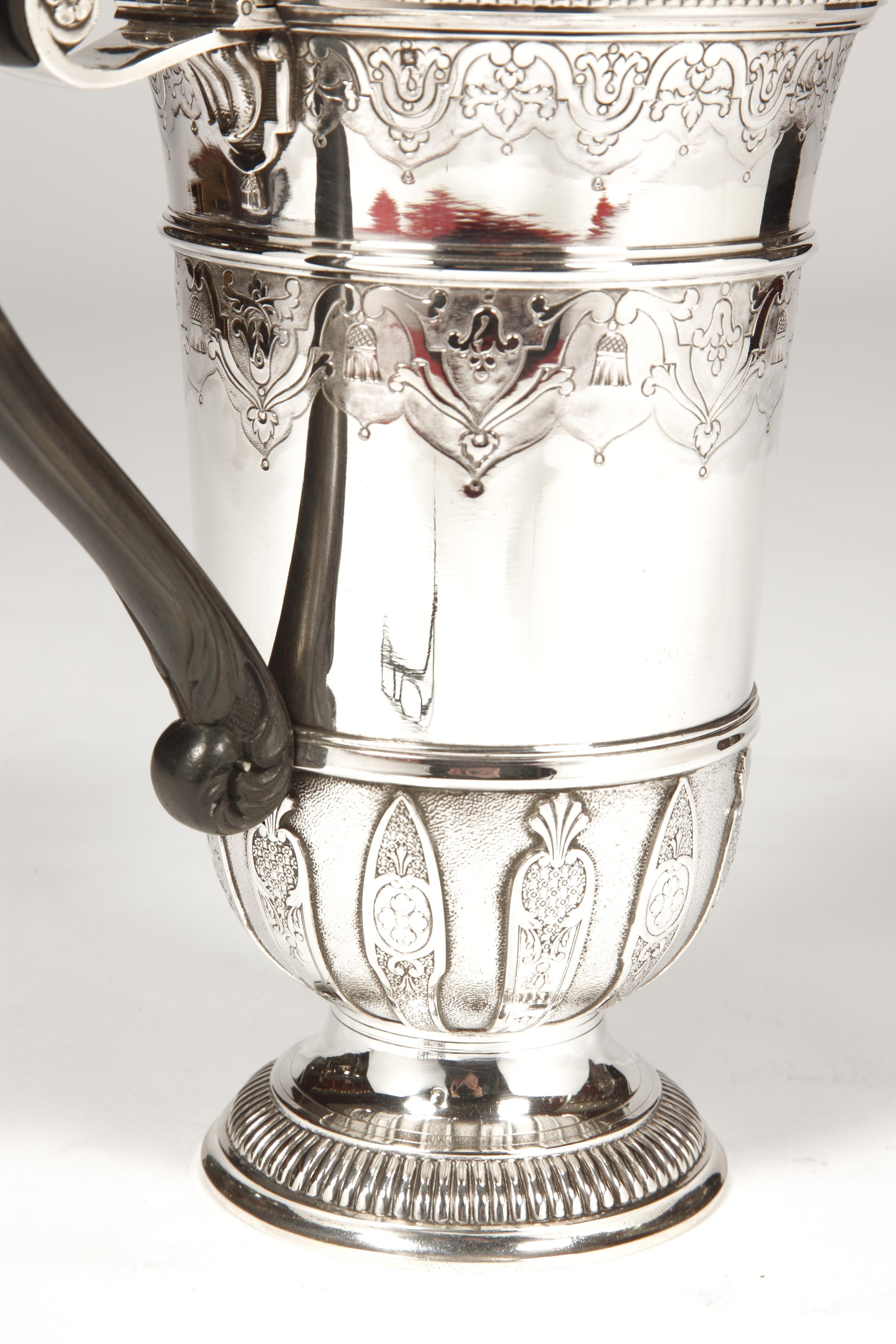 Silversmith Cardeilhac - Chocolate Maker In Sterling Silver End Of XIXth Century For Sale 2