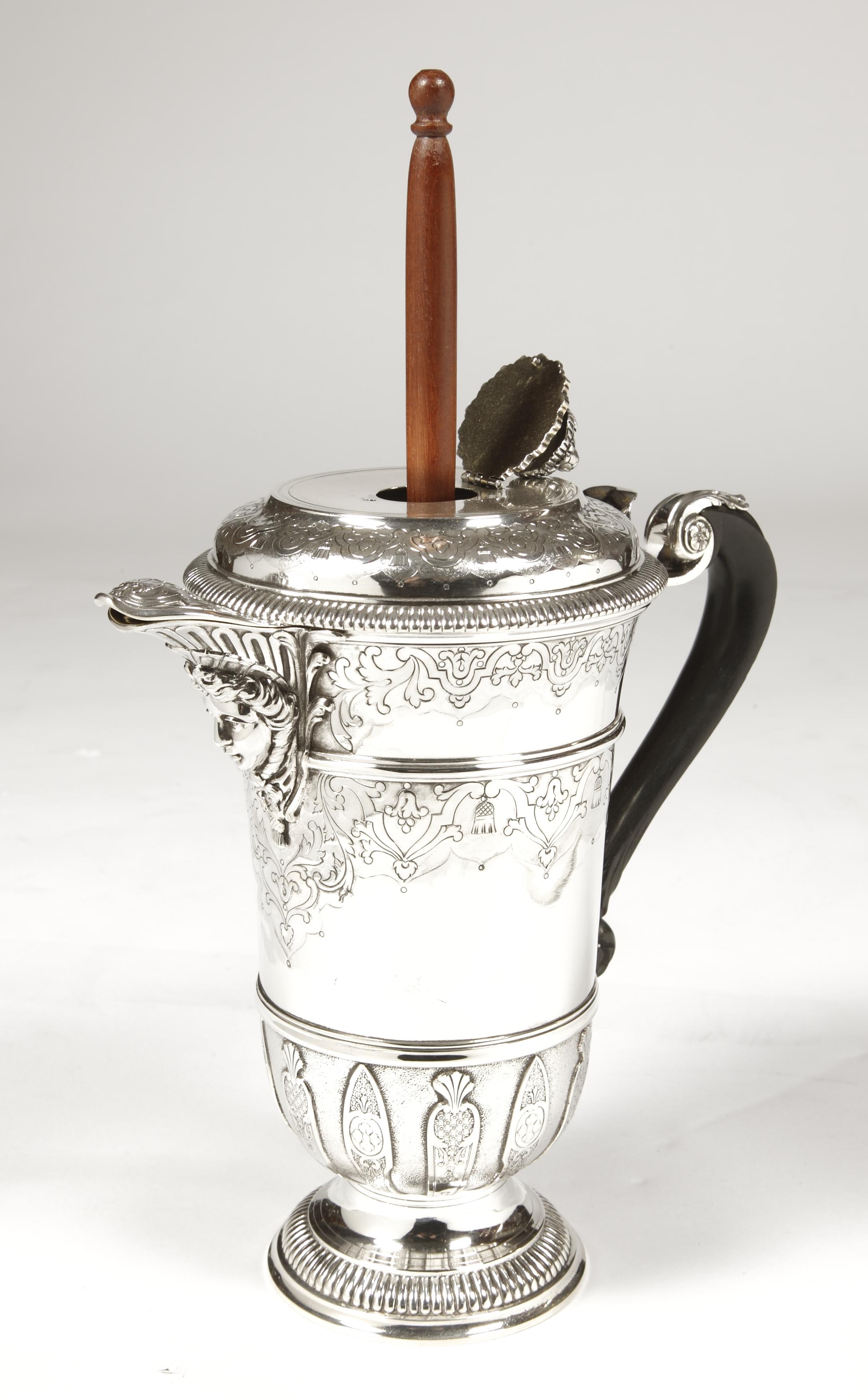 Silversmith Cardeilhac - Chocolate Maker In Sterling Silver End Of XIXth Century For Sale 3