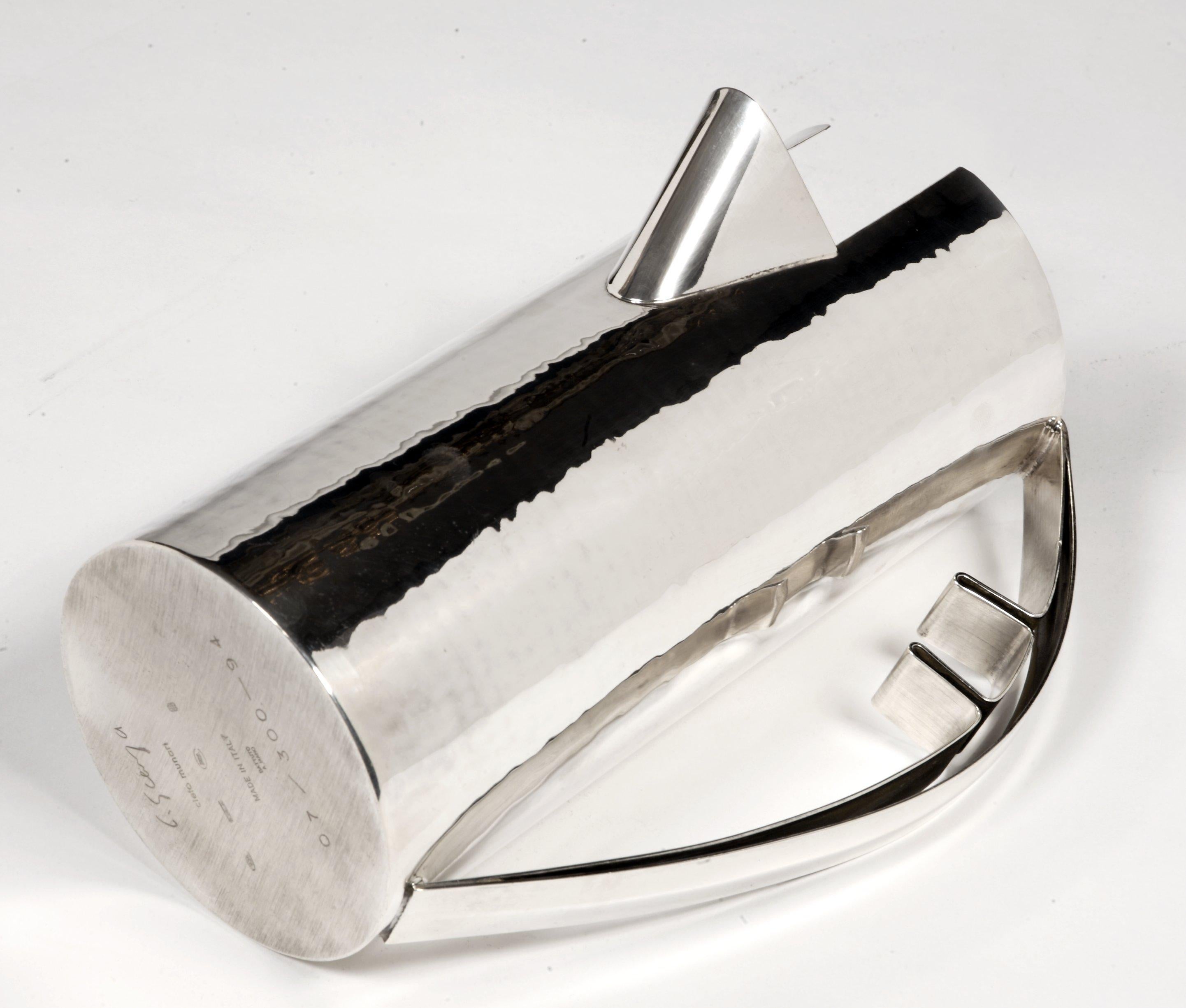 Silberschmied: Carlo Scarpa - Krug in Sterling Silber Norditalien Twentieth im Angebot 6