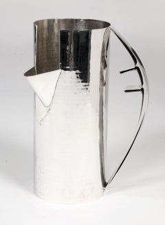 Silversmith: Carlo Scarpa - Pitcher In Sterling Silver Northern Italy Twentieth