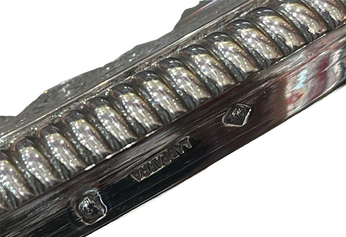 XIXe siècle Orfèvre h. Soupière couverte Lapparra en argent massif fin du 19ème siècle en vente