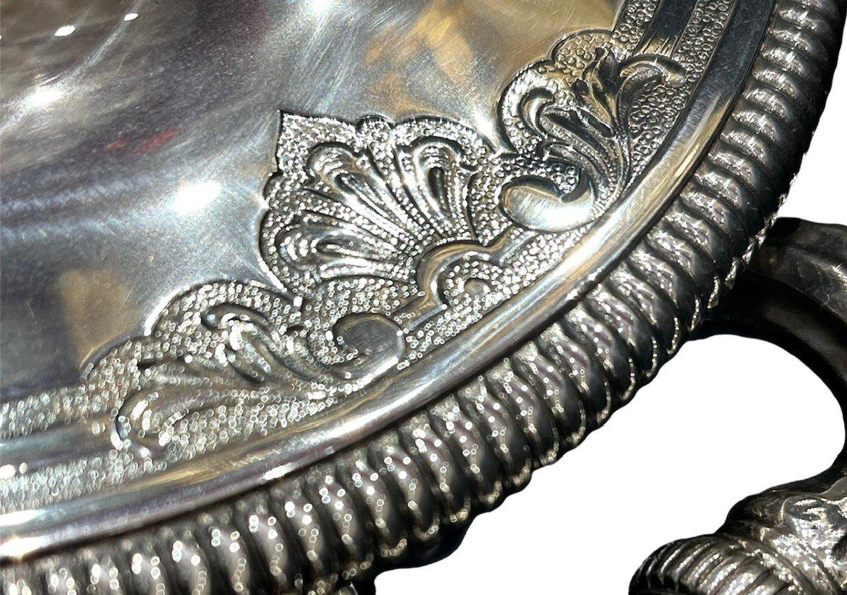 Sterling Silver Silversmith h. Lapparra - covered soup tureen in solid silver late 19th century For Sale