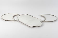 Silversmith QUEILLE - 19th century solid silver three-part centerpiece, NAPOLEON