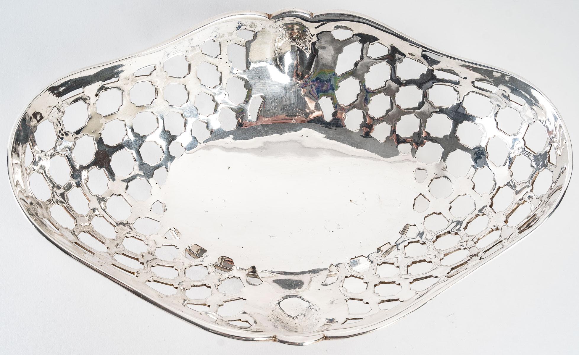 Silversmith Souche Lapparra - Solid Silver Basket Circa 20th Century For Sale 7