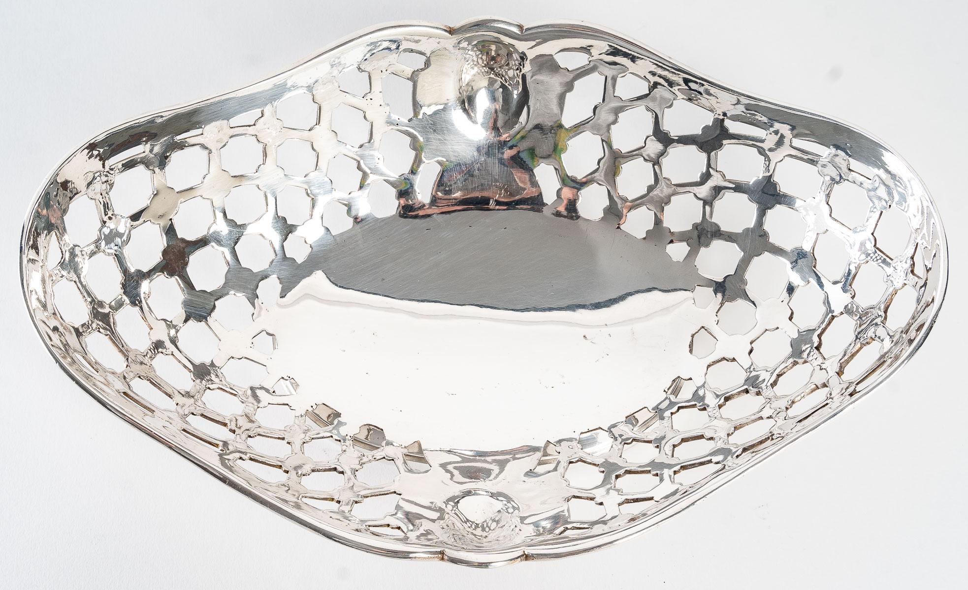 Silversmith Souche Lapparra - Solid Silver Basket Circa 20th Century For Sale 10