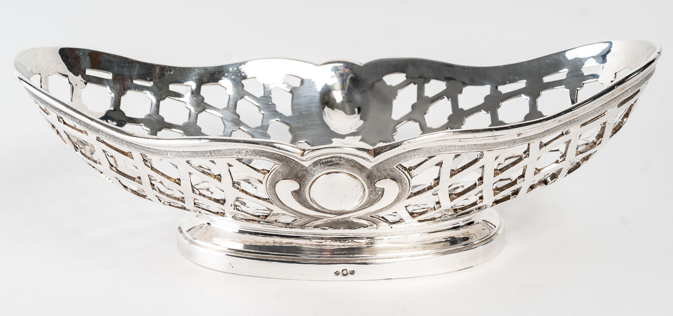 Silversmith Souche Lapparra - Solid Silver Basket Circa 20th Century For Sale 14