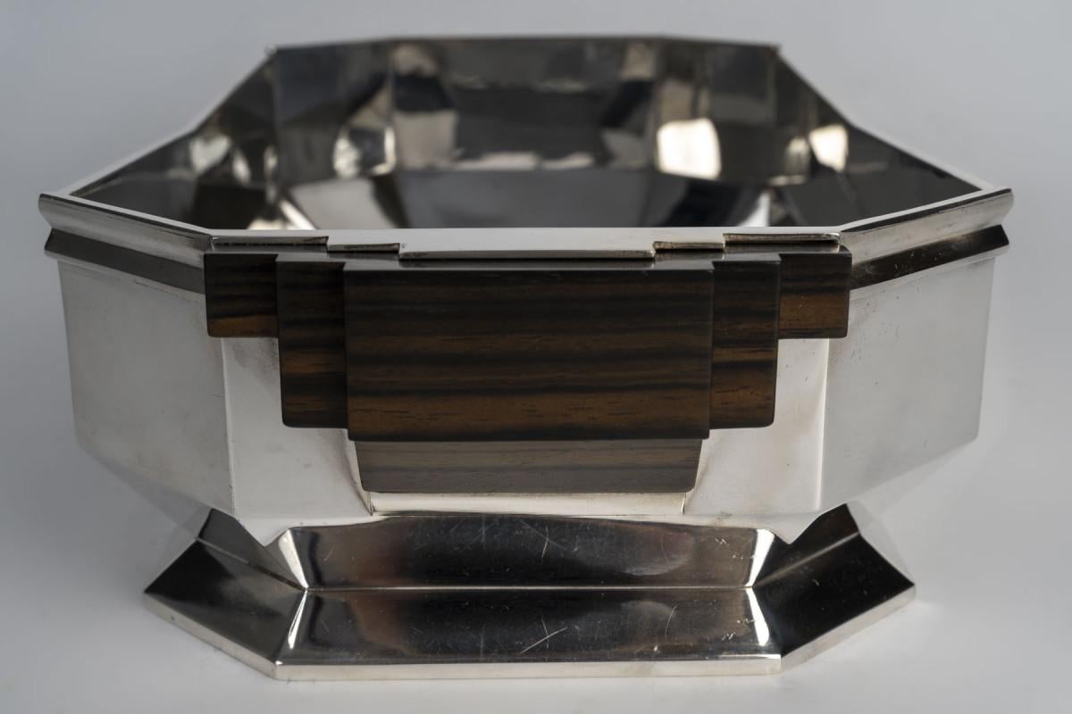 SILVERSMITH TETARD – STERLING SILVER PLANTER, Art Deco period, 1930 For Sale 6