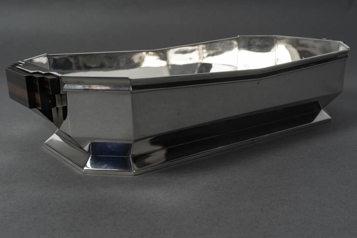 Silver SILVERSMITH TETARD – STERLING SILVER PLANTER, Art Deco period, 1930 For Sale