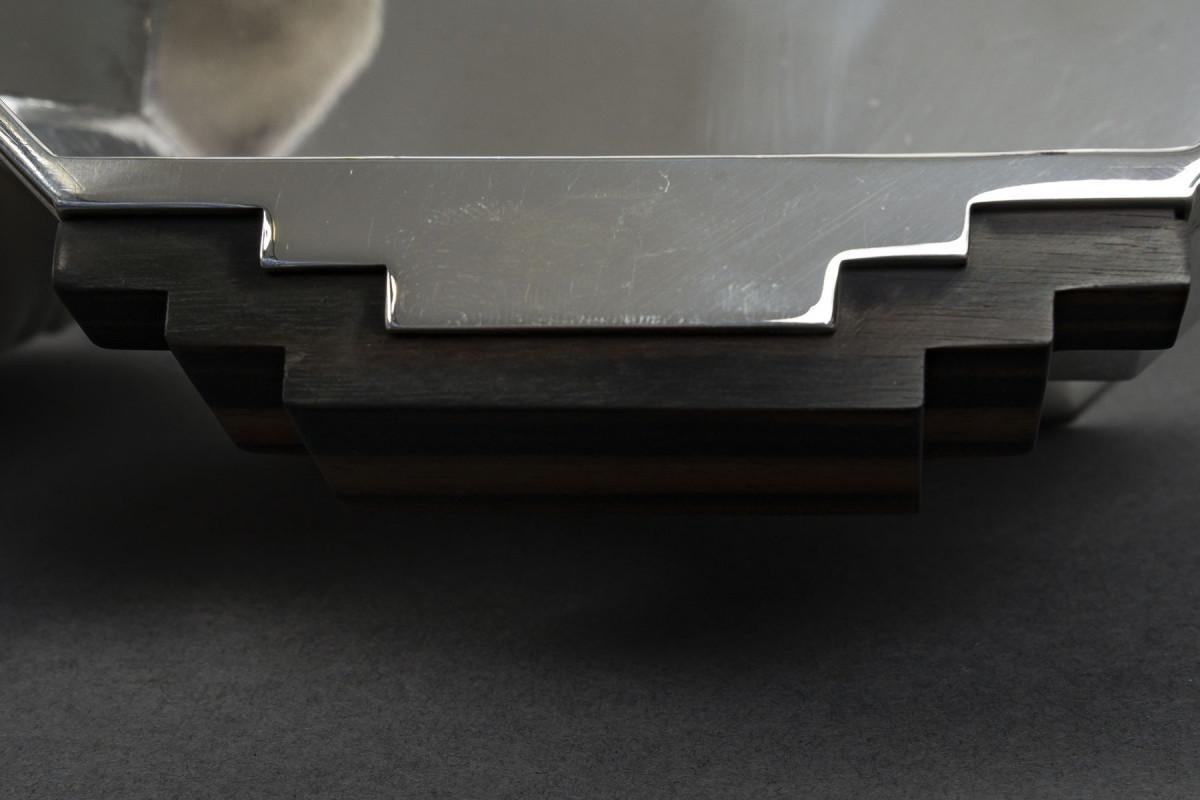 SILVERSMITH TETARD – STERLING SILVER PLANTER, Art Deco period, 1930 For Sale 2