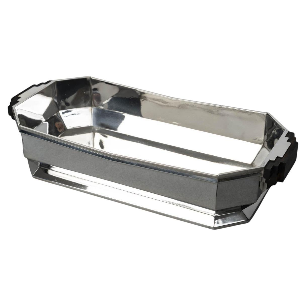 SILVERSMITH TETARD – STERLING SILVER PLANTER, Art Deco period, 1930 For Sale