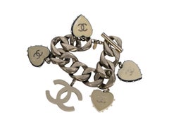 Chanel Silvertone Charm Bracelet