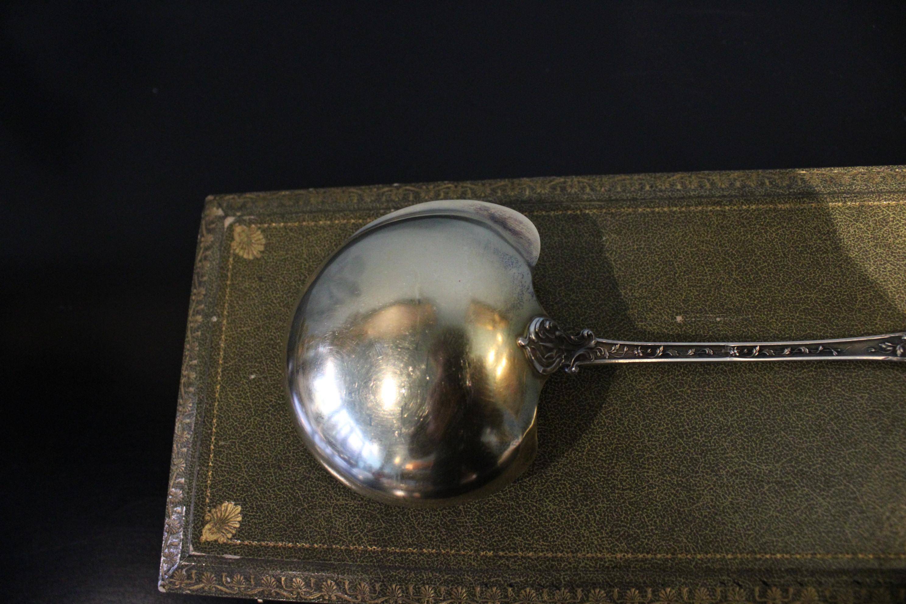 19th Century Silverware Ladle For Sale