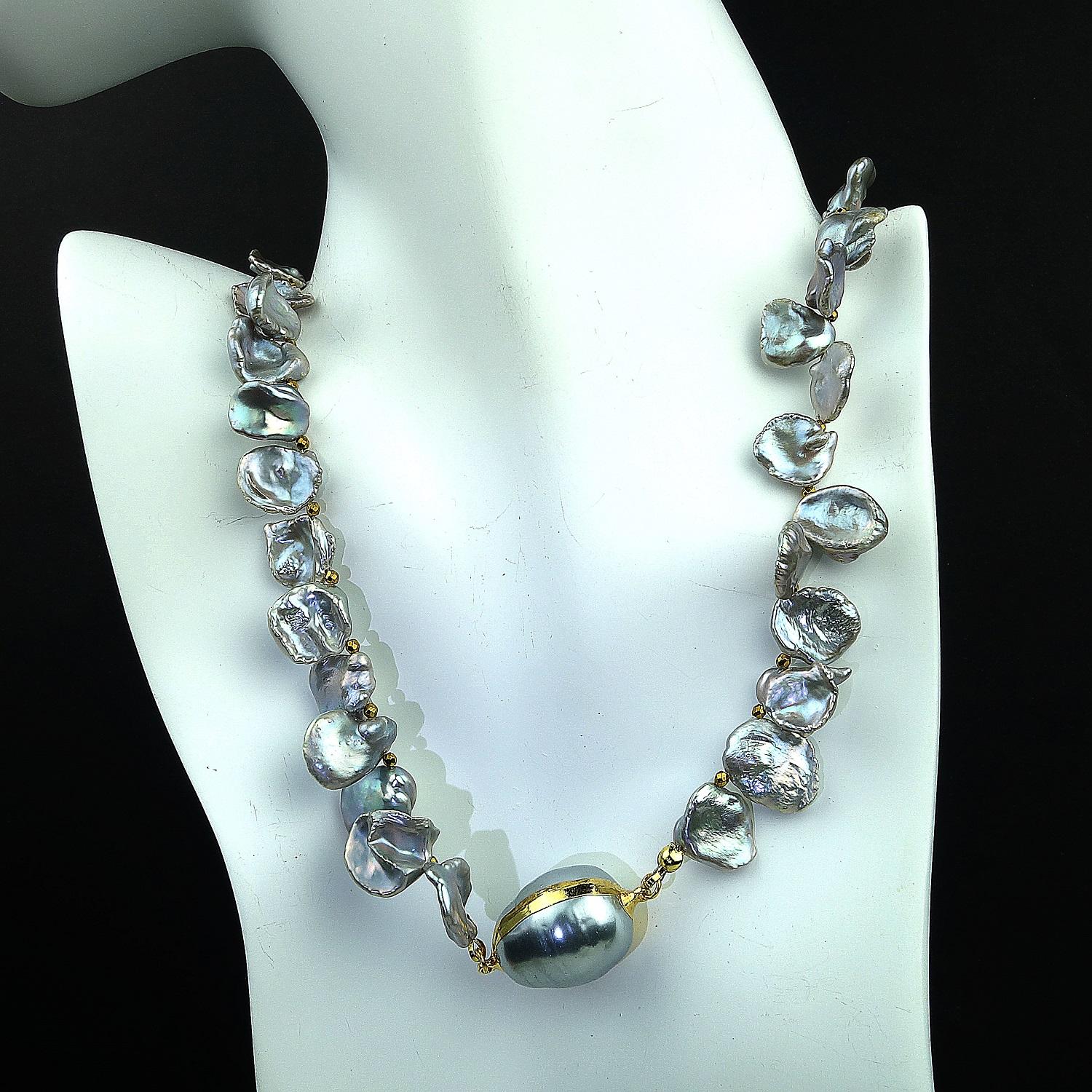 silvery pearl gem