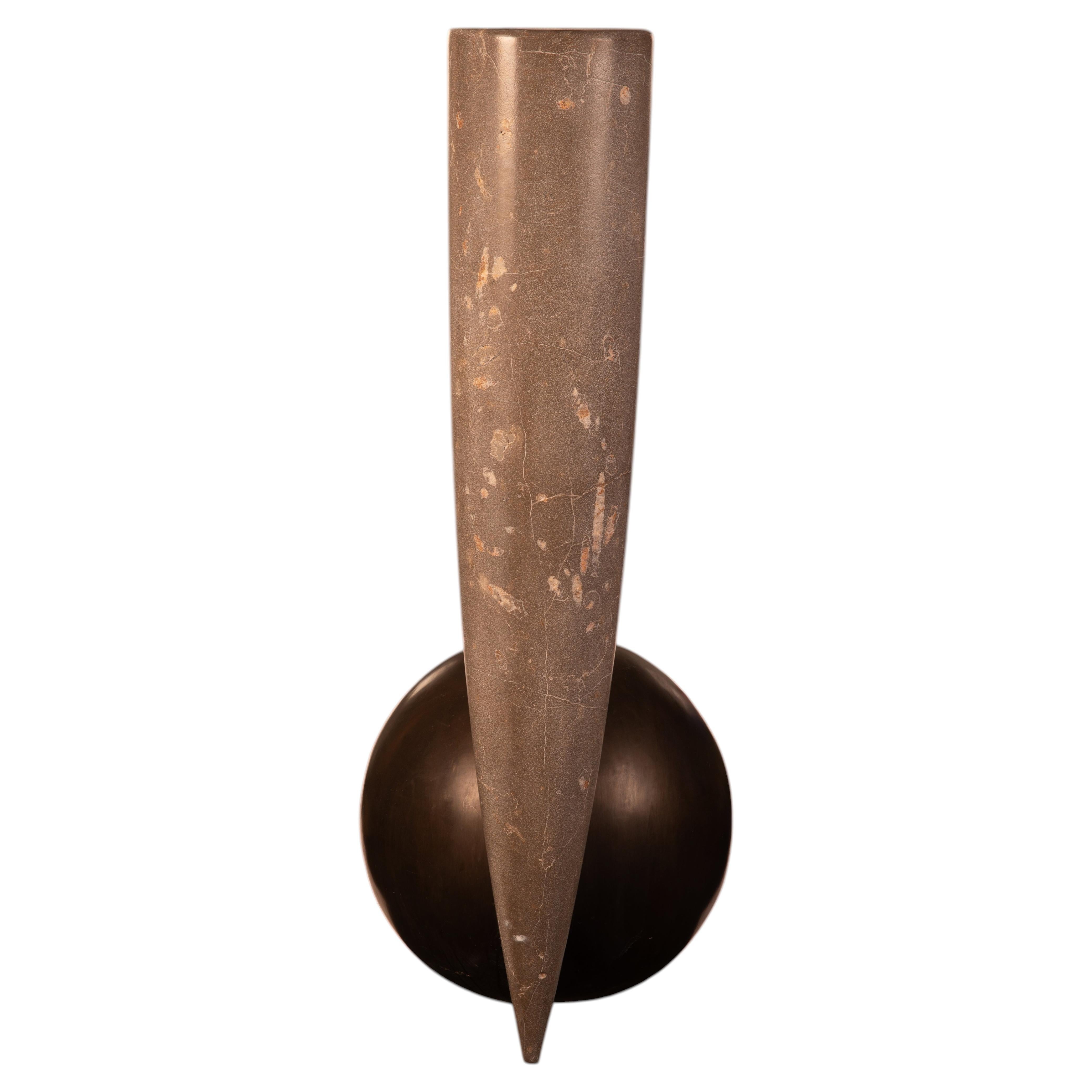 Silvestrin Amphora in Jurassic Fossil Stone by NERINEA For Sale