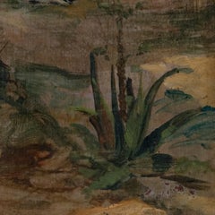 Silvestro Lega Style Period Italian Landscape