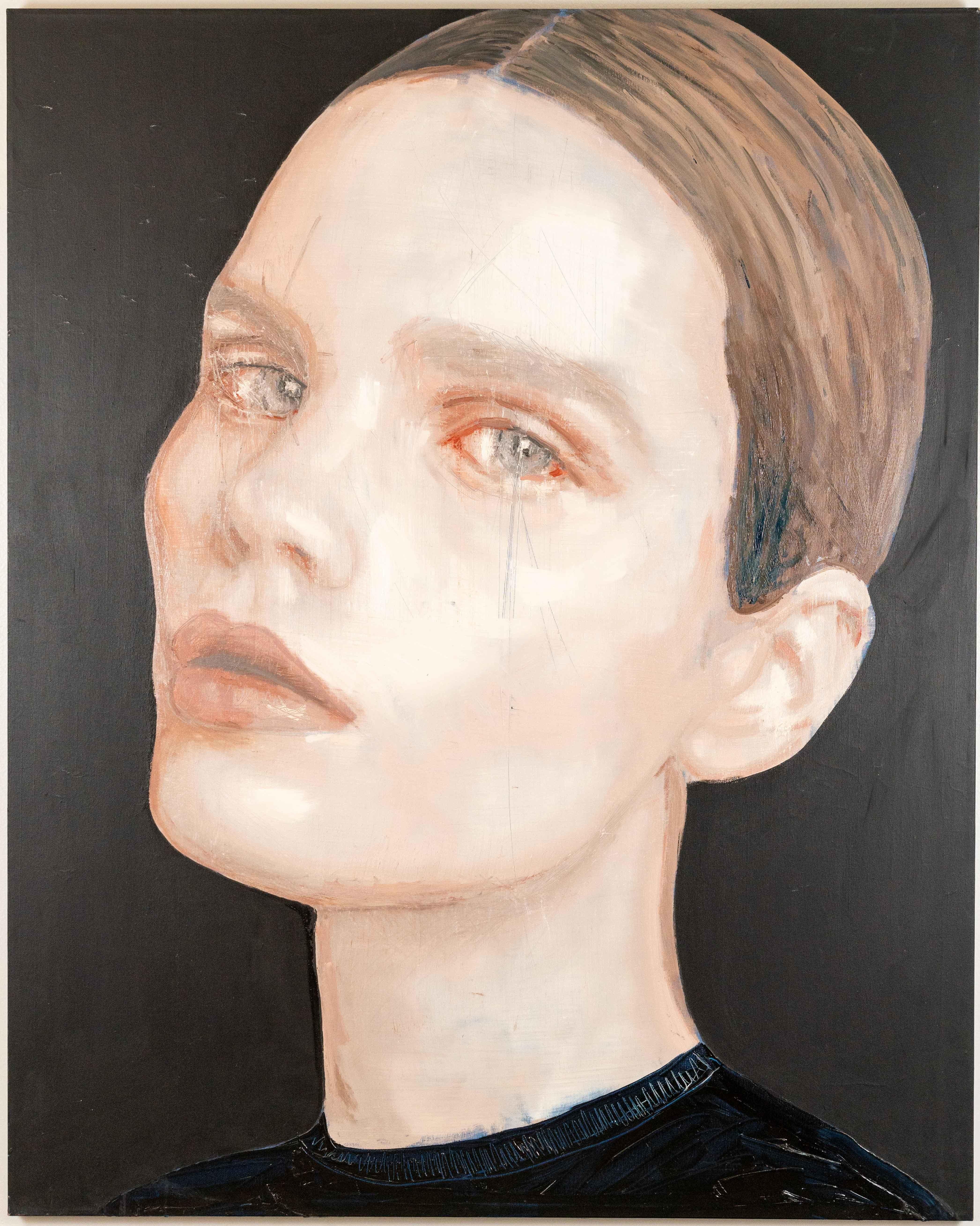 Teens Blue - Painting by Silvia Berton