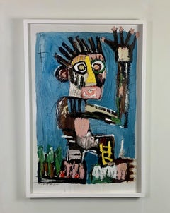 "Love my life", painting by Silvia Calmejane (49x33"), 2023