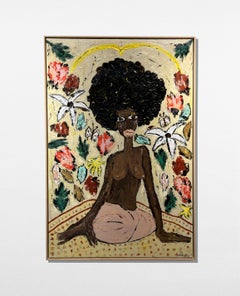 "Giardino magico", dipinto di Silvia Calmejane, 59 x 39 pollici, 2026