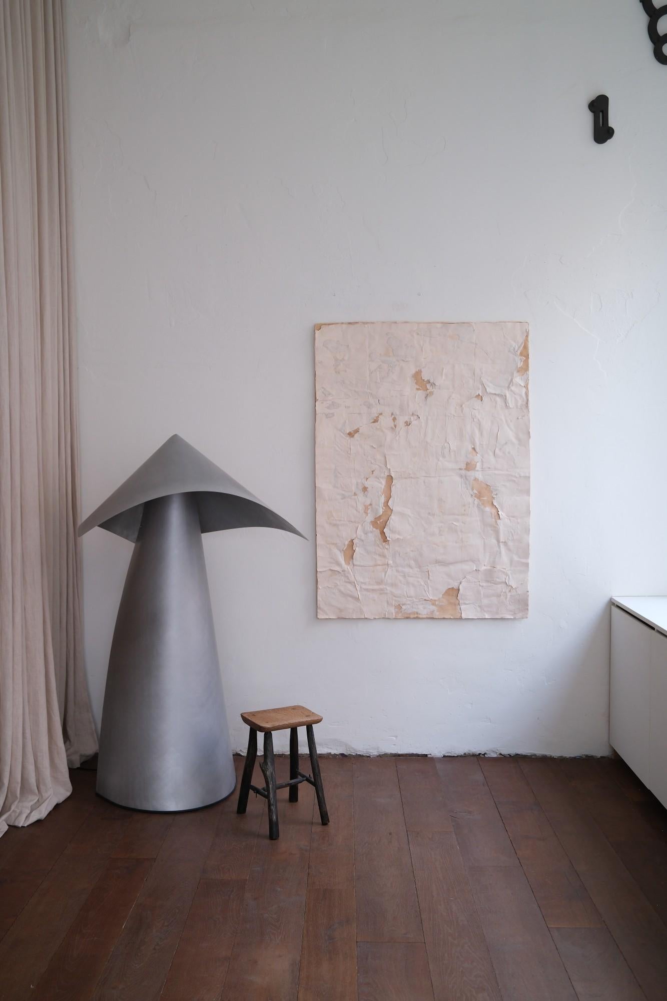 Minimalist White Paper work 2024 - 'Impronta 05' - Art by Silvia De Marchi